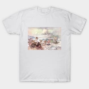 Looking for Water Babies by Warwick Goble T-Shirt